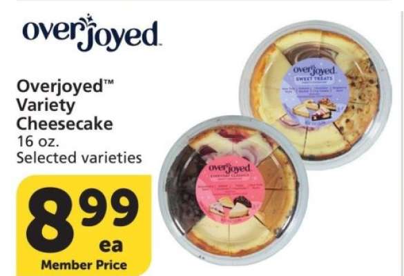 Overjoyed™ Variety Cheesecake - 16 oz. Selected varieties