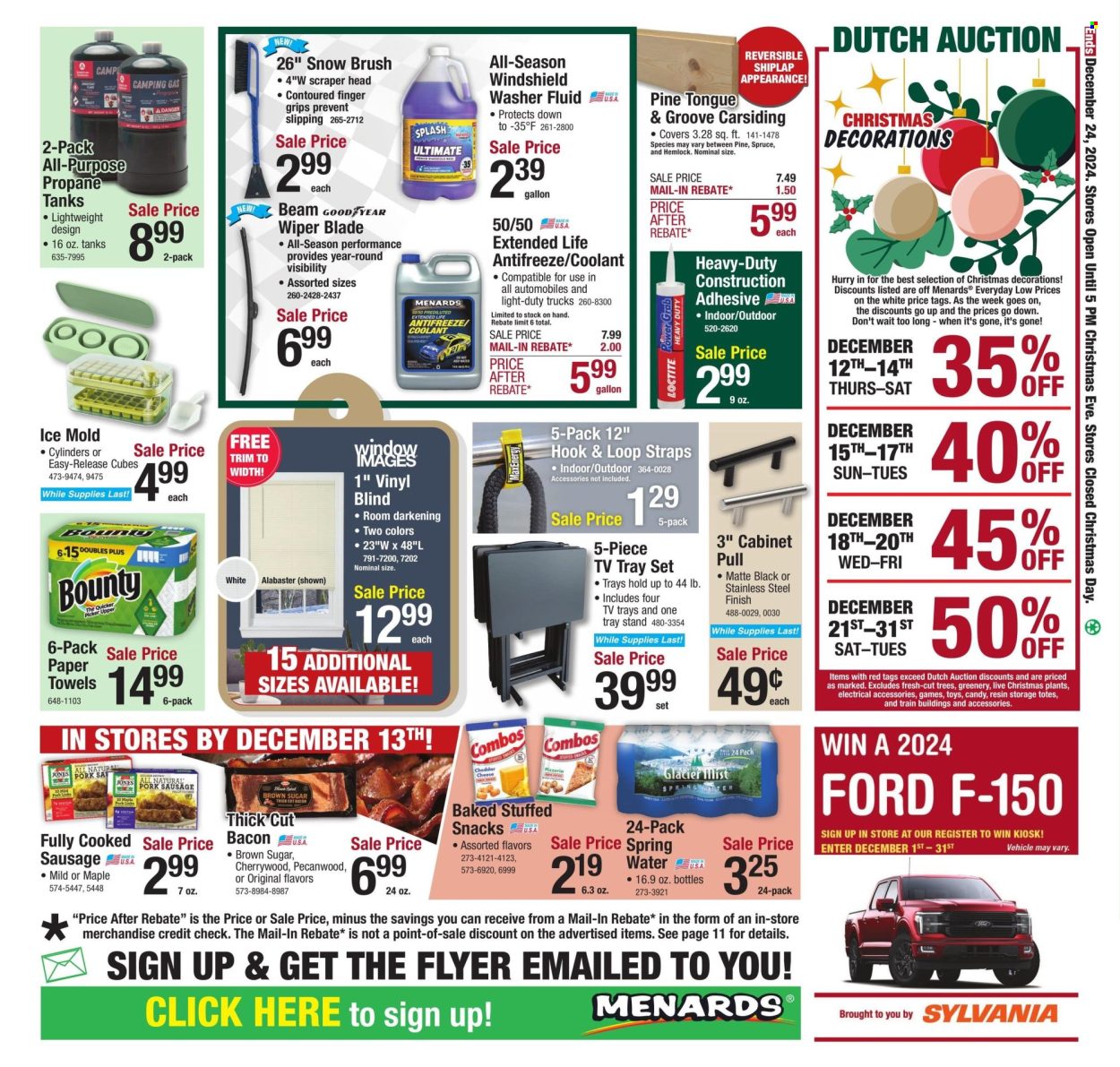 Menards ad - 12/12/2024 - 12/24/2024. Page 1