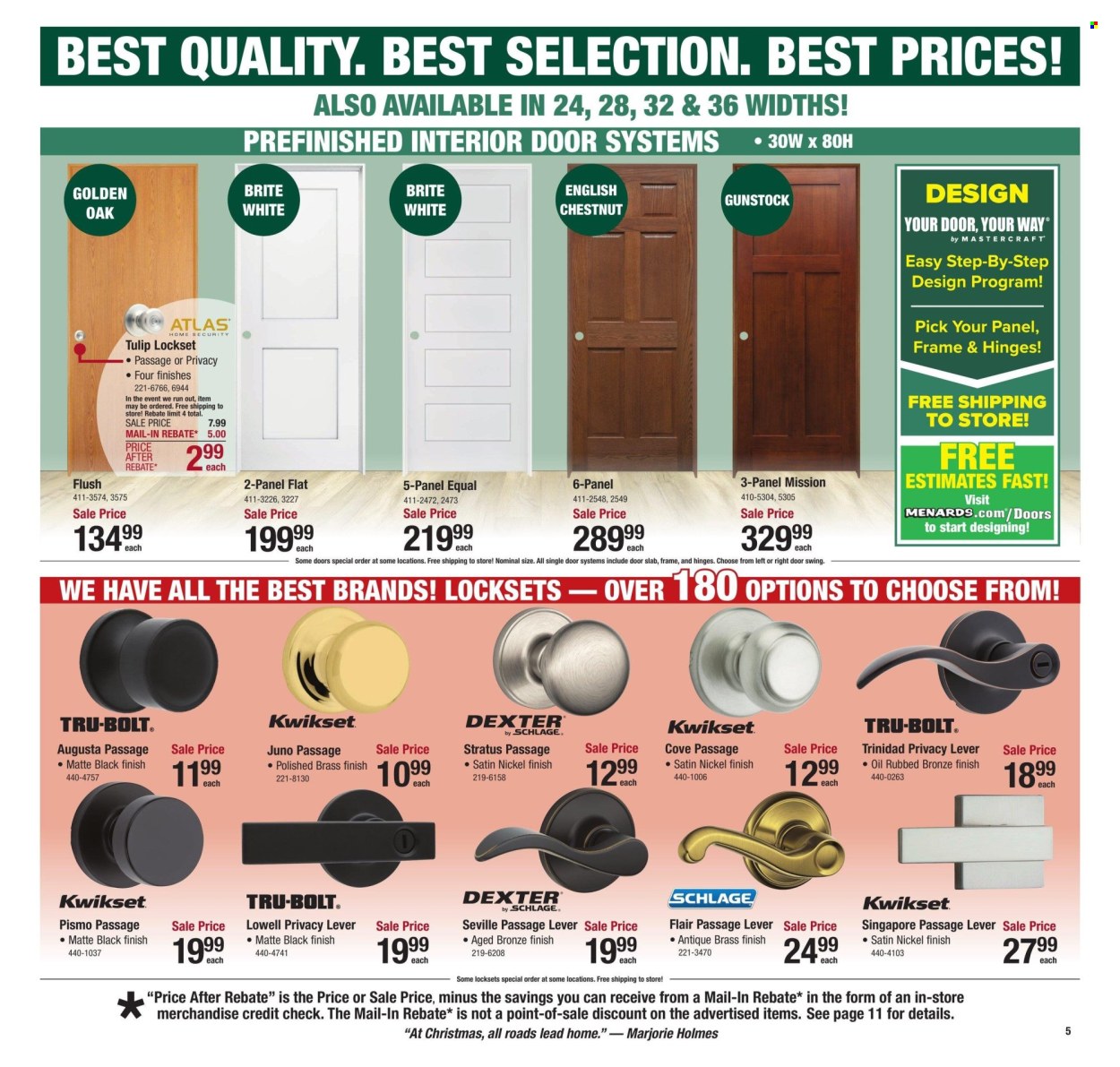 Menards ad - 12/12/2024 - 12/24/2024. Page 1