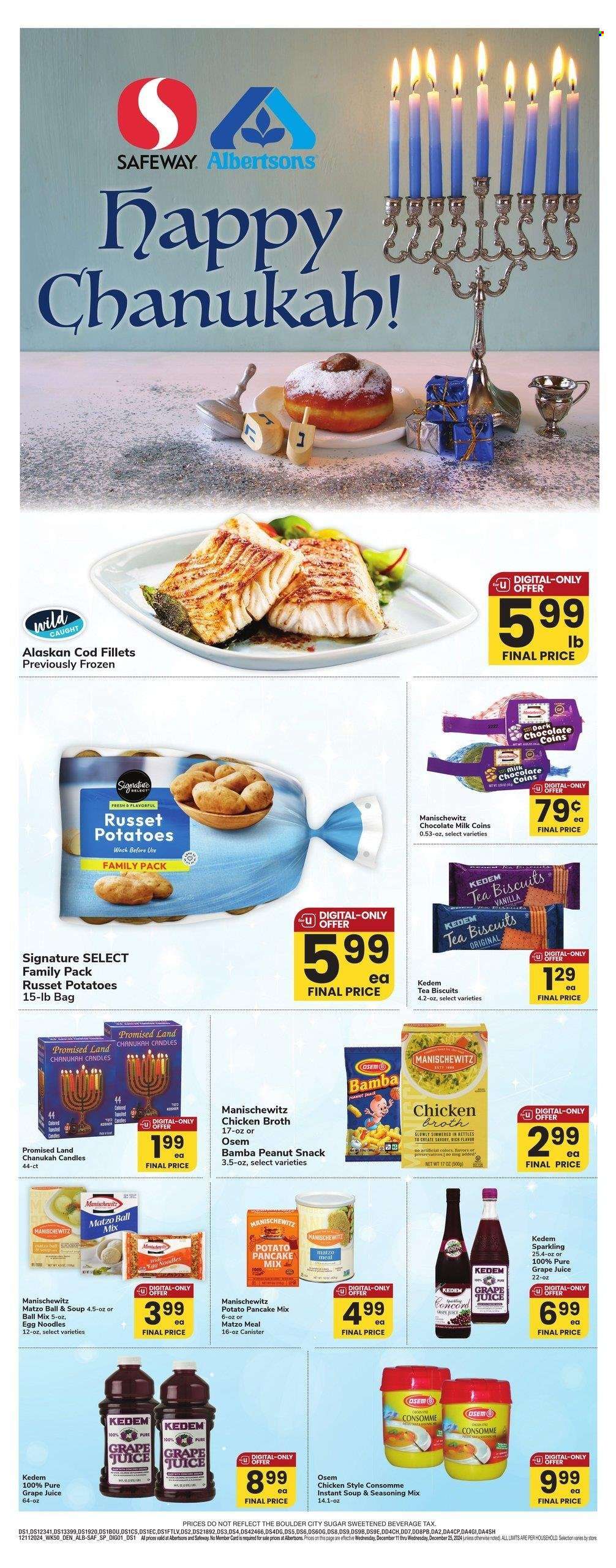 Safeway ad - 12/11/2024 - 12/25/2024. Page 1