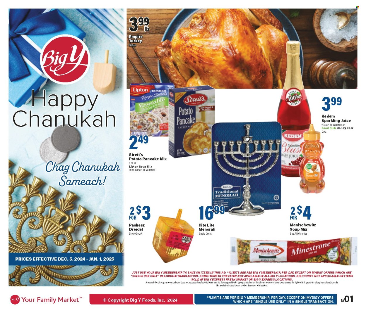 Big Y ad - 12/12/2024 - 12/18/2024. Page 1