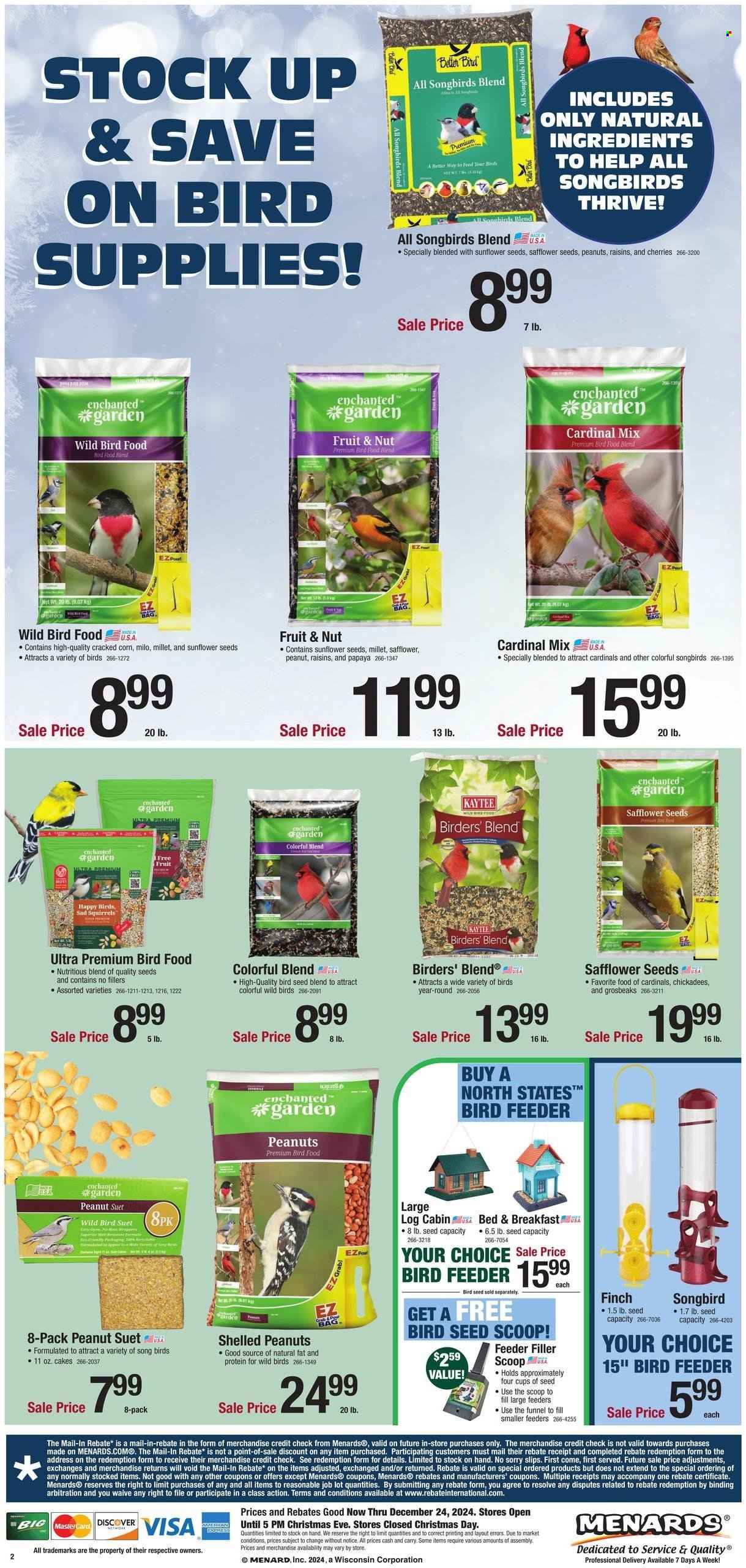 Menards ad - 12/12/2024 - 12/24/2024. Page 1