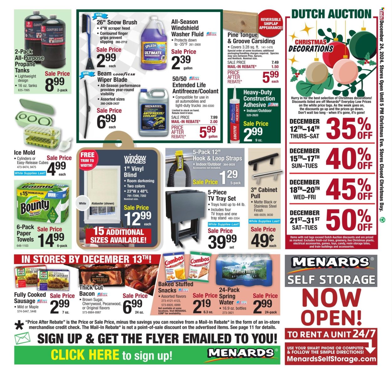 Menards ad - 12/12/2024 - 12/24/2024. Page 1