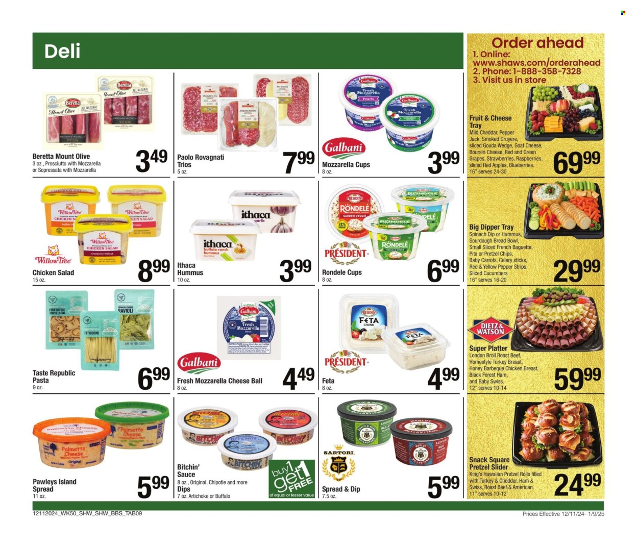 Shaw’s ad - 12/11/2024 - 01/09/2025. Page 1