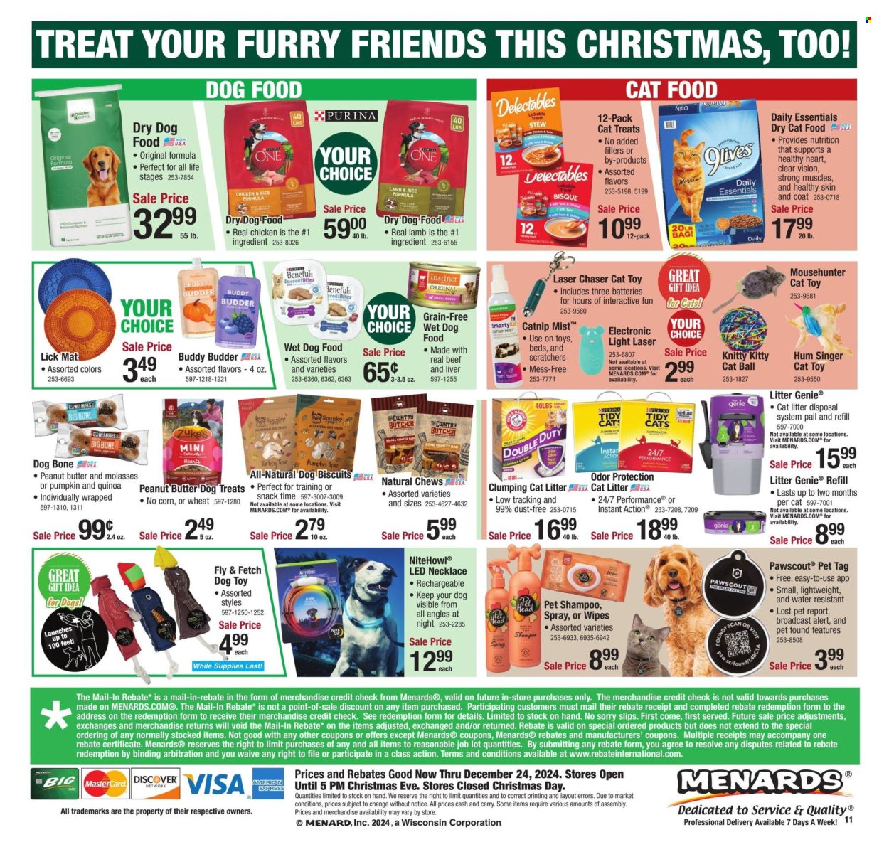 Menards ad - 12/12/2024 - 12/24/2024. Page 1