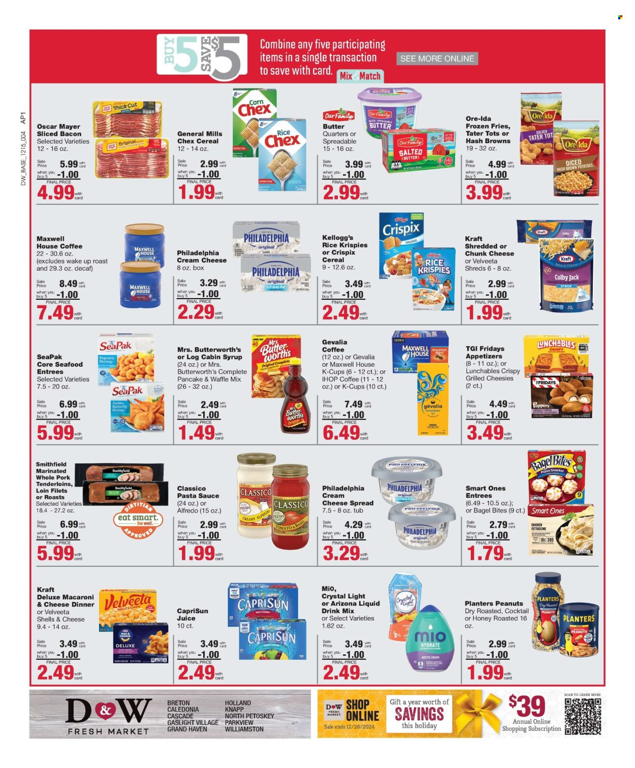 D&W Fresh Market ad - 12/15/2024 - 12/21/2024. Page 1