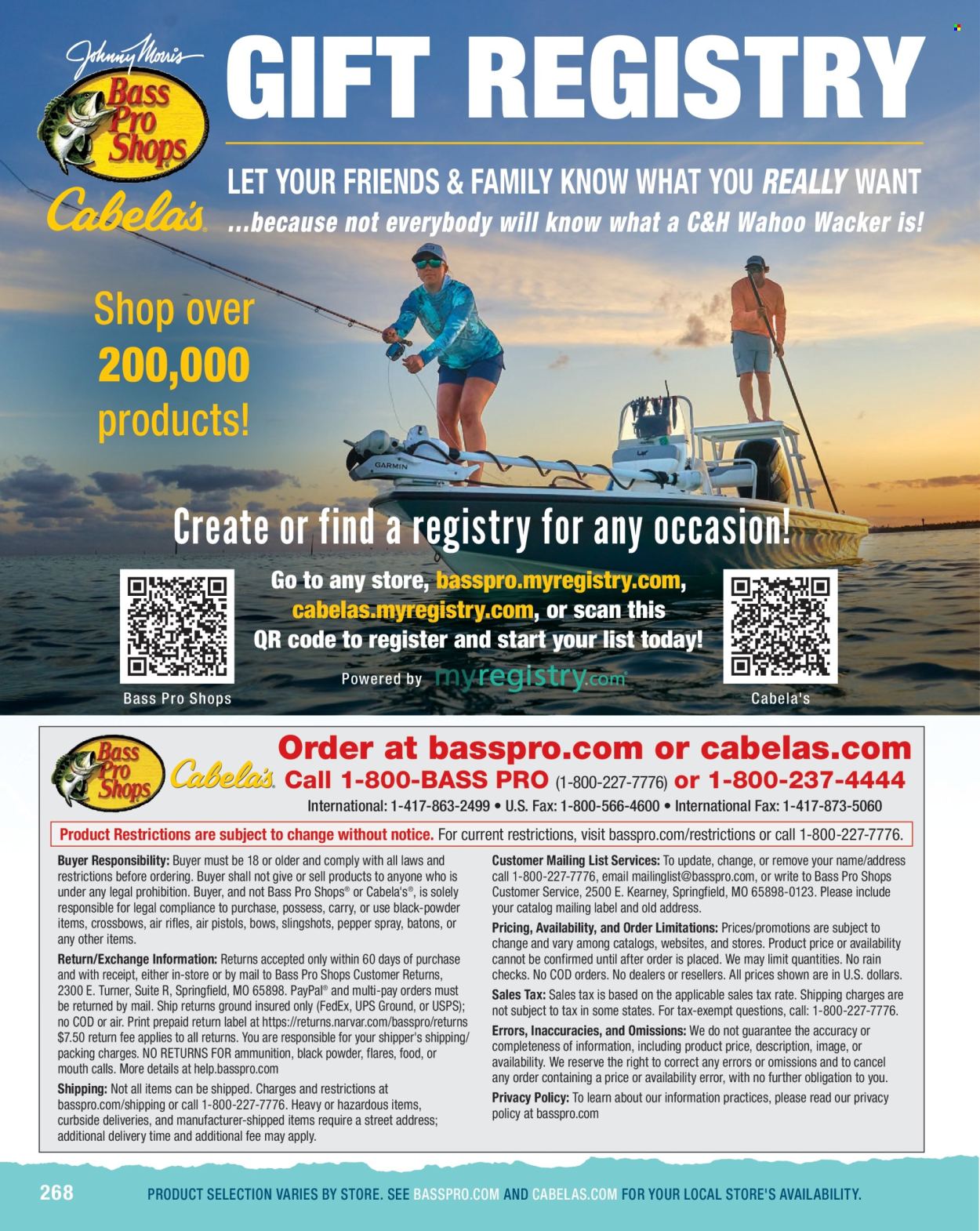 Cabela's ad. Page 1