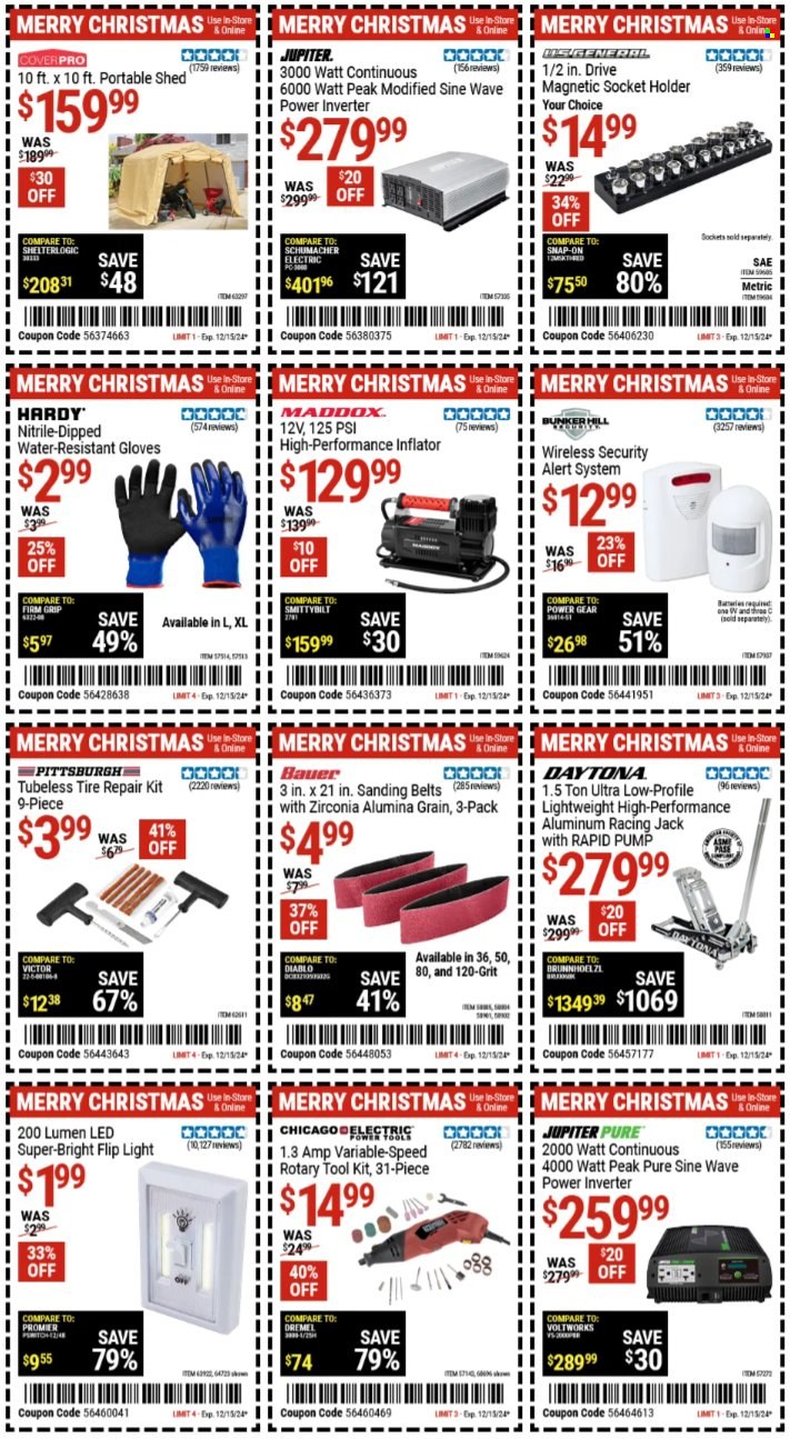 Harbor Freight ad - 12/16/2024 - 12/29/2024. Page 1