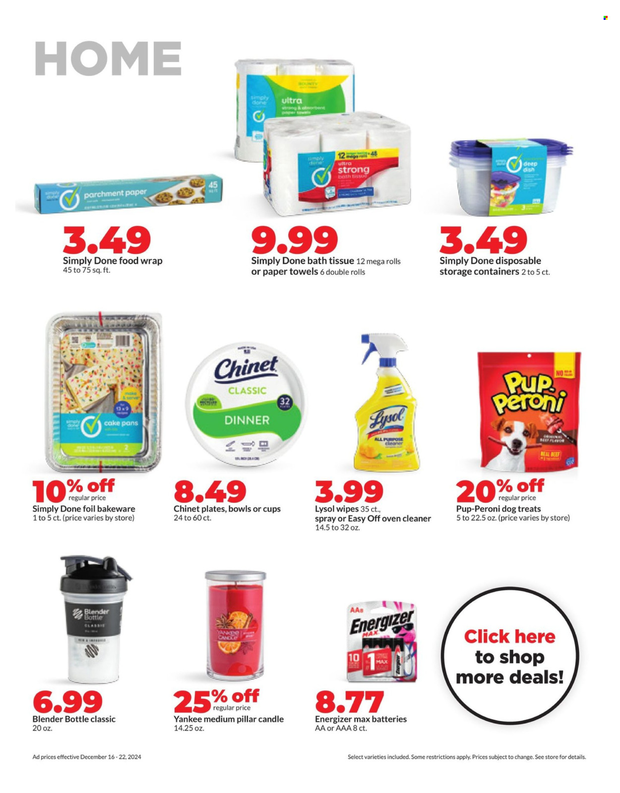 Hy-Vee ad - 12/16/2024 - 12/22/2024. Page 1