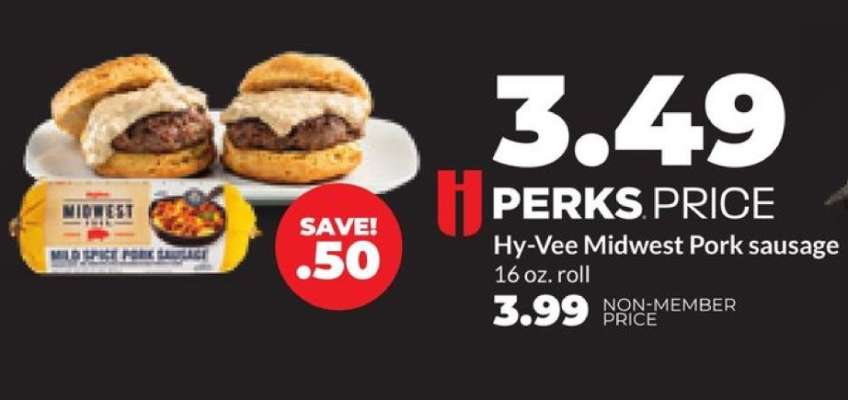 Hy-Vee Midwest Pork sausage