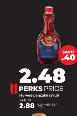 Hy-Vee pancake syrup