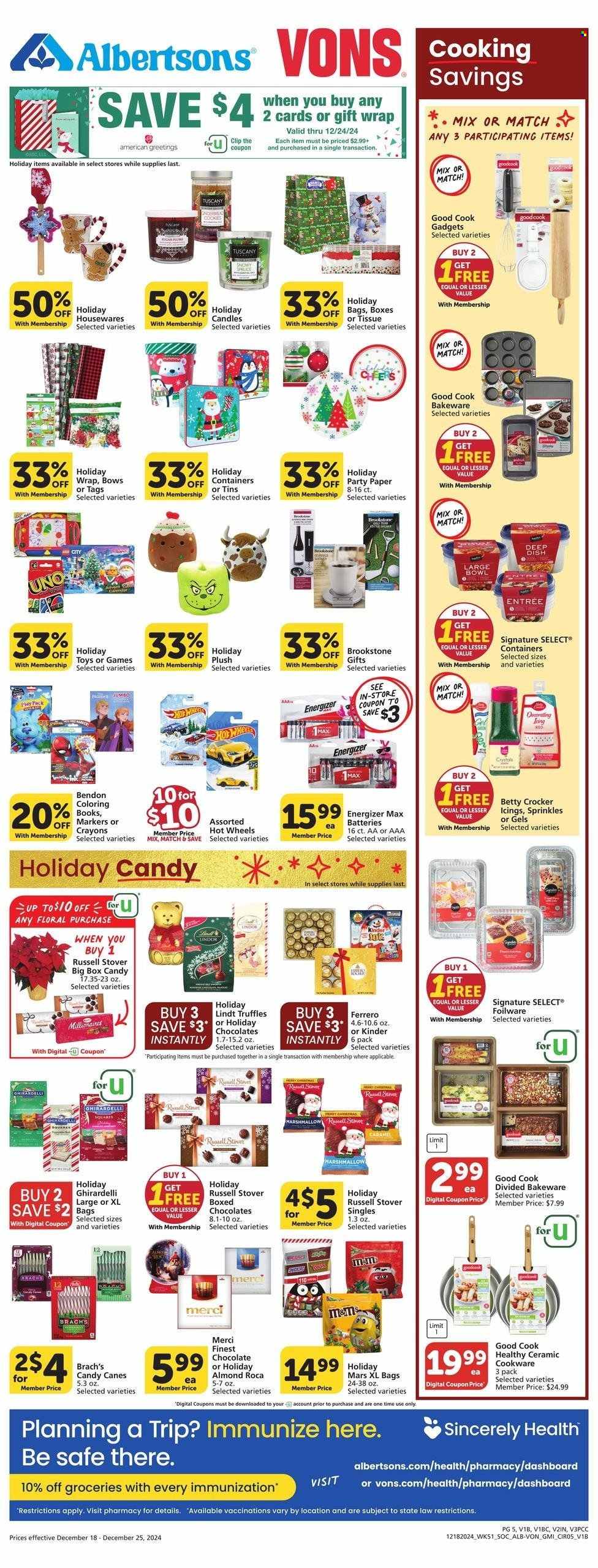 Albertsons ad - 12/18/2024 - 12/25/2024. Page 1