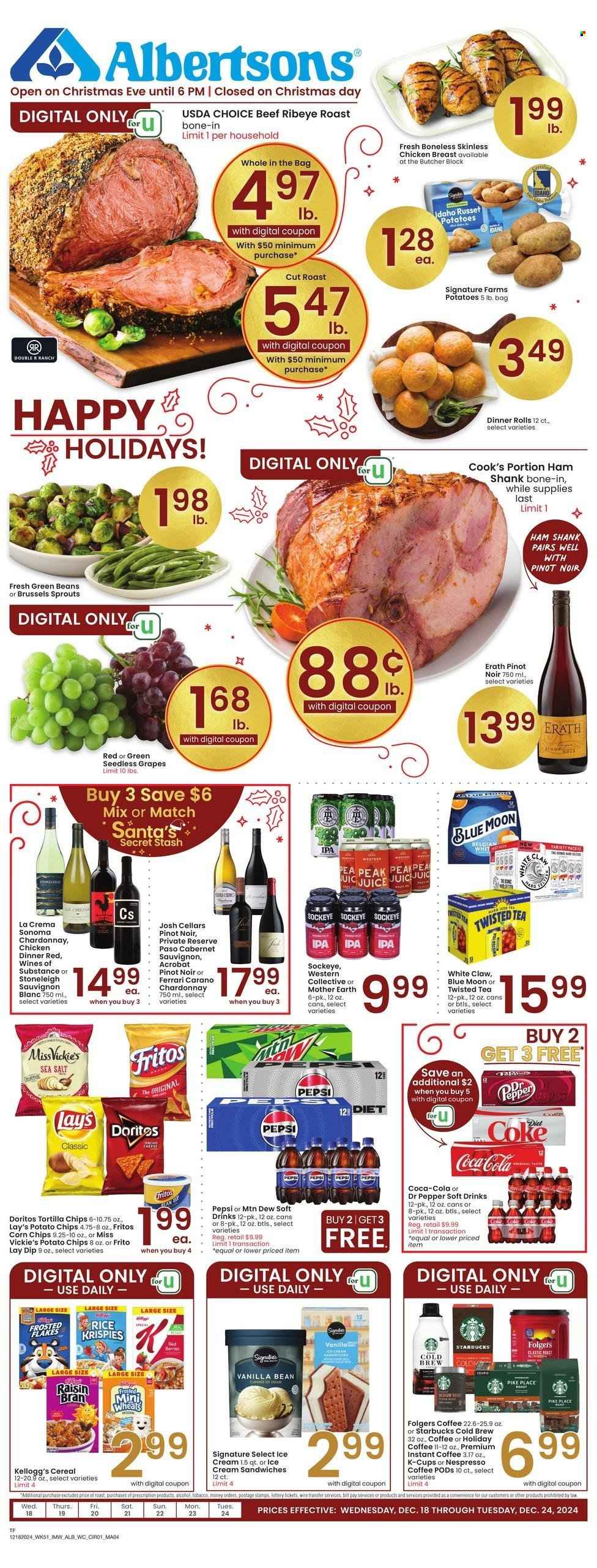 Albertsons ad - 12/18/2024 - 12/24/2024. Page 1