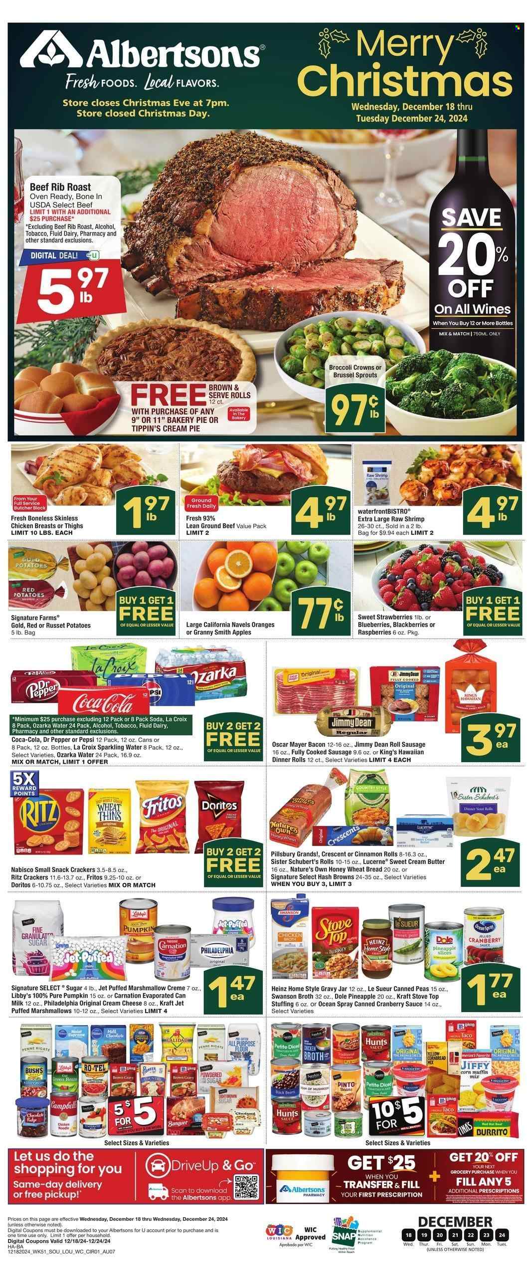 Albertsons ad - 12/18/2024 - 12/24/2024. Page 1