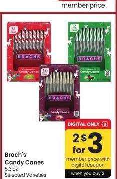 Brach's Candy Canes - 5.3 oz Selected Varieties