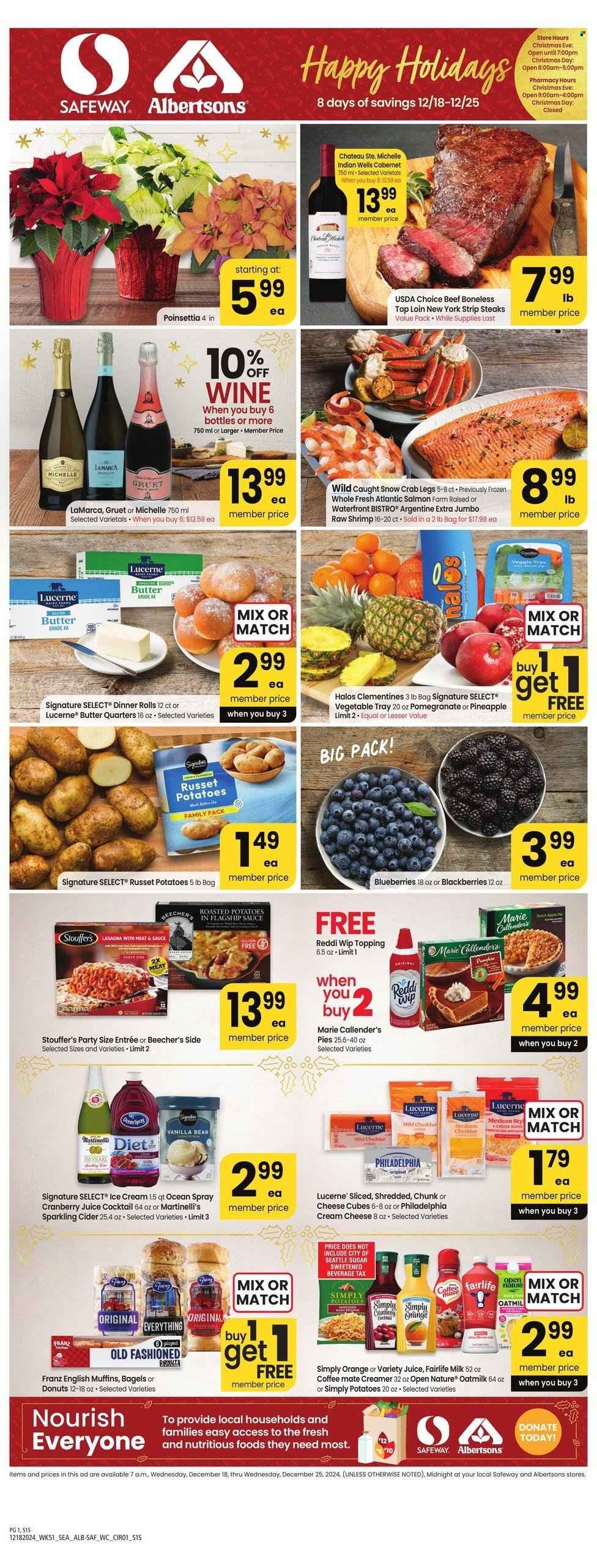 Albertsons ad - 12/18/2024 - 12/25/2024. Page 1