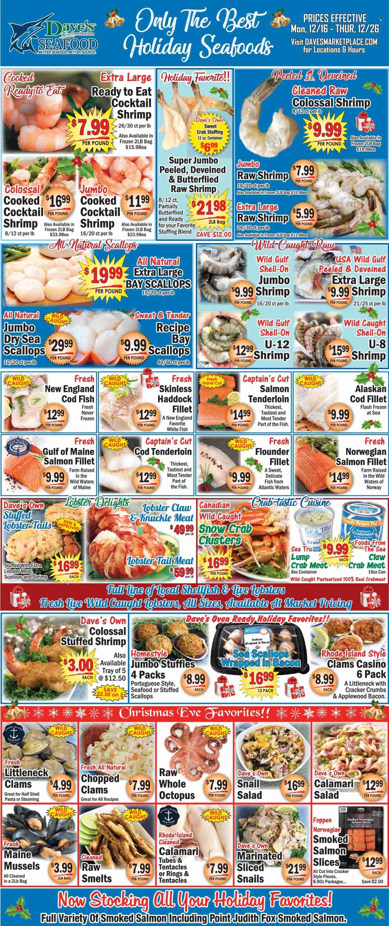 Dave's Fresh Marketplace ad - 12/16/2024 - 12/26/2024. Page 1