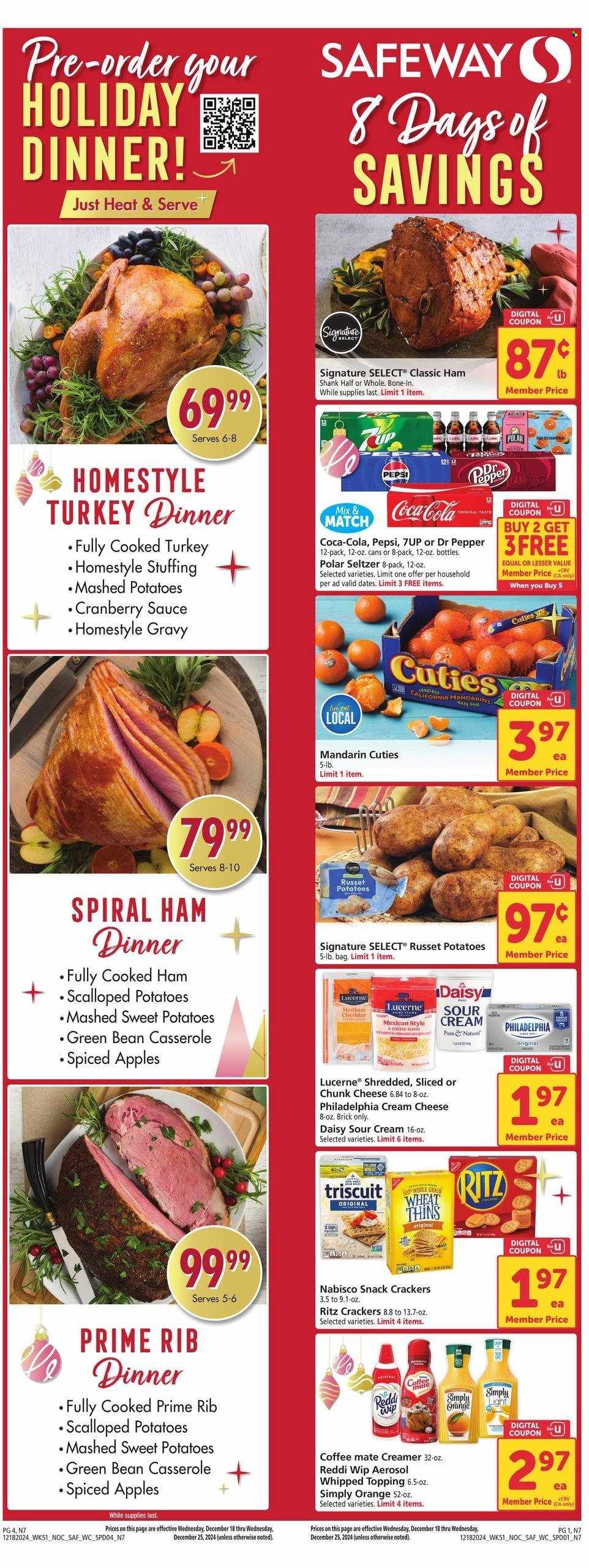 Safeway ad - 12/18/2024 - 12/24/2024. Page 1