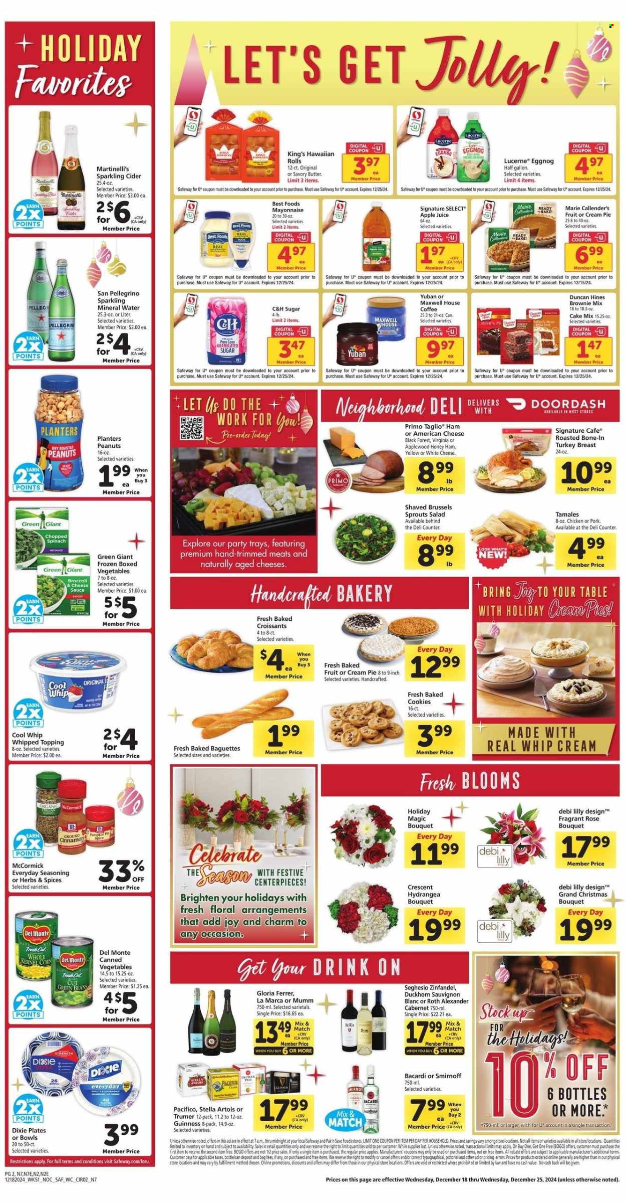 Safeway ad - 12/18/2024 - 12/24/2024. Page 1