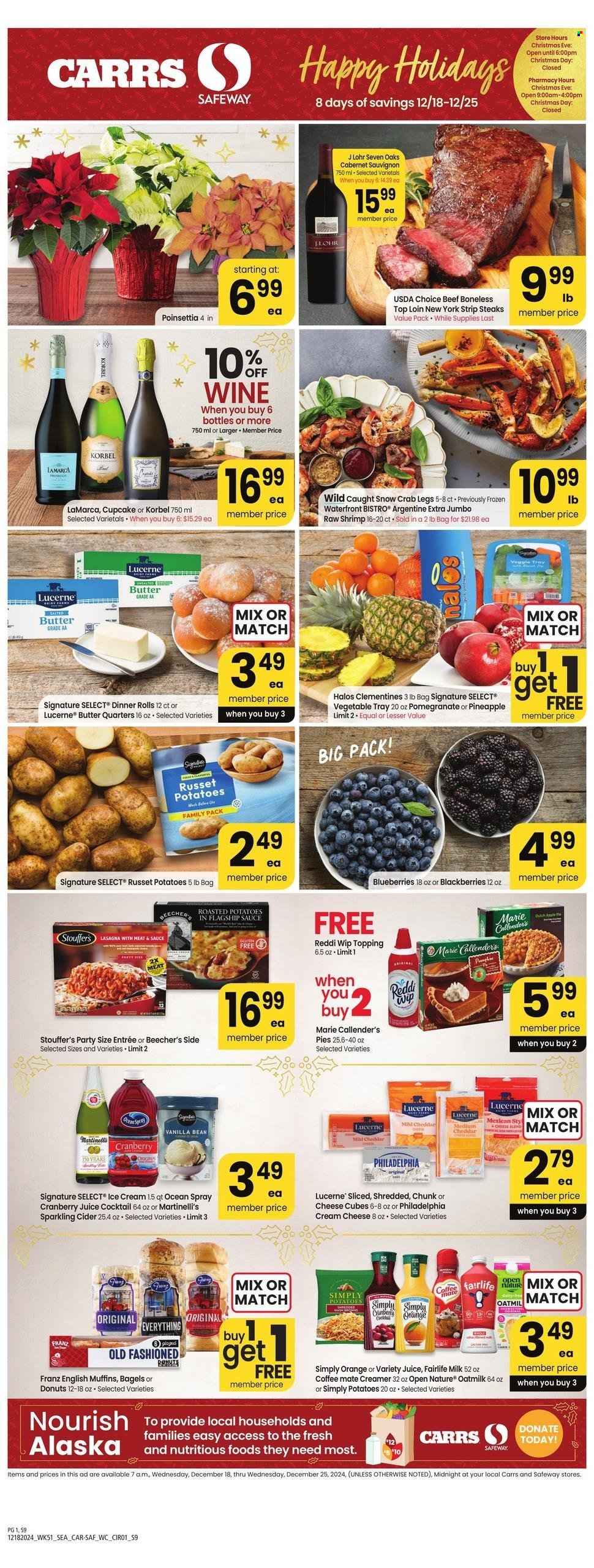 Safeway ad - 12/18/2024 - 12/24/2024. Page 1