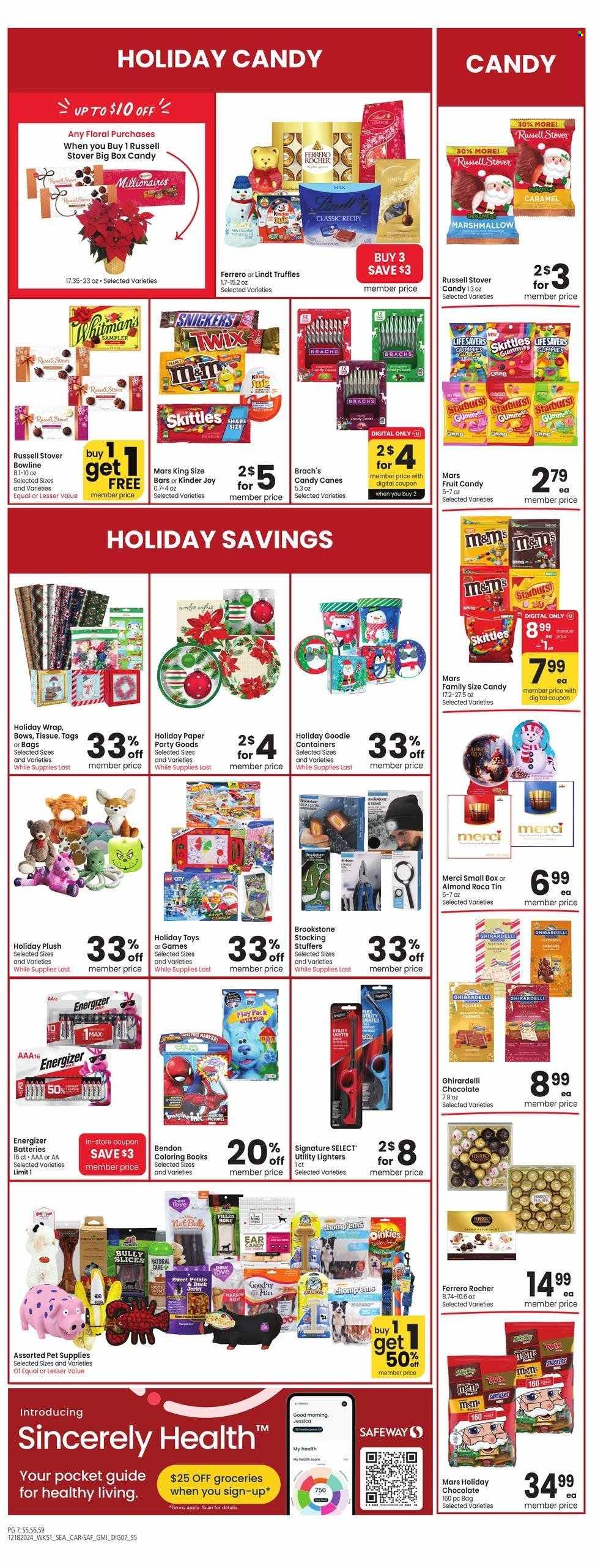 Safeway ad - 12/18/2024 - 12/24/2024. Page 1