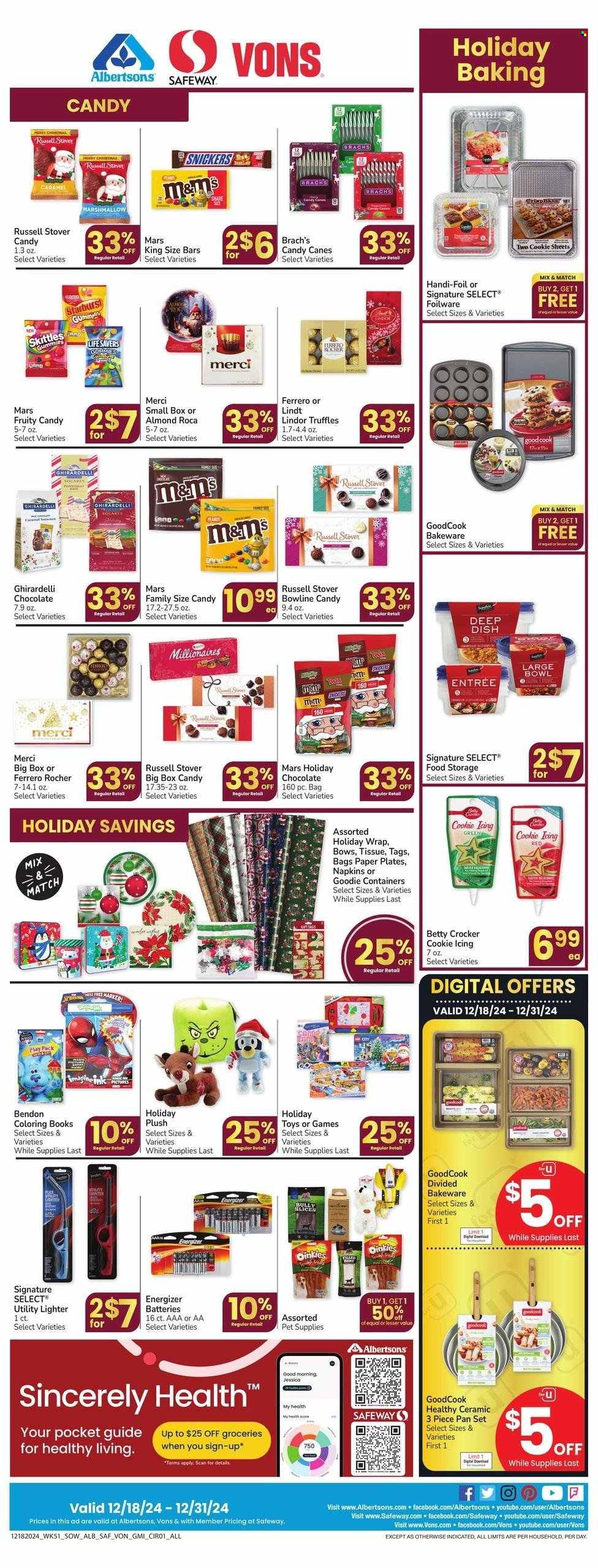 Safeway ad - 12/18/2024 - 12/24/2024. Page 1