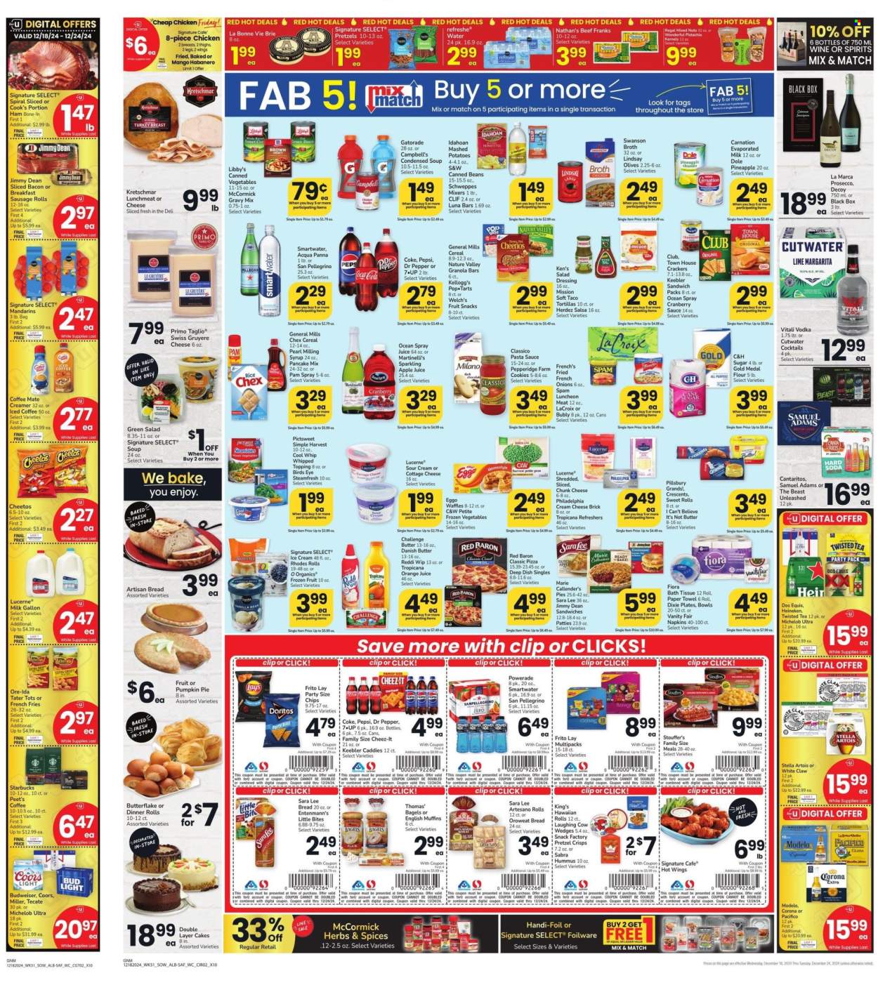 Safeway ad - 12/18/2024 - 12/24/2024. Page 1