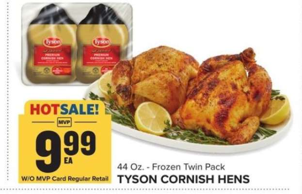 Tyson Cornish Hens