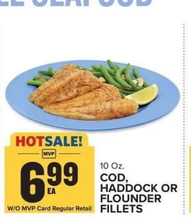 Cod, Haddock or Flounder Fillets