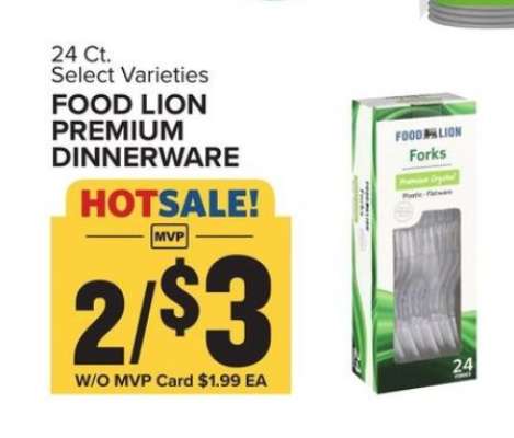 Food Lion Premium Dinnerware