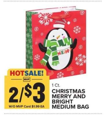 Christmas Merry and Bright Medium Bag