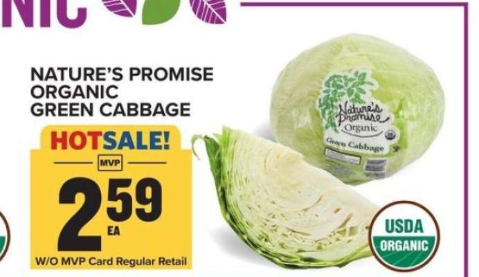 Nature's Promise Organic Green Cabbage