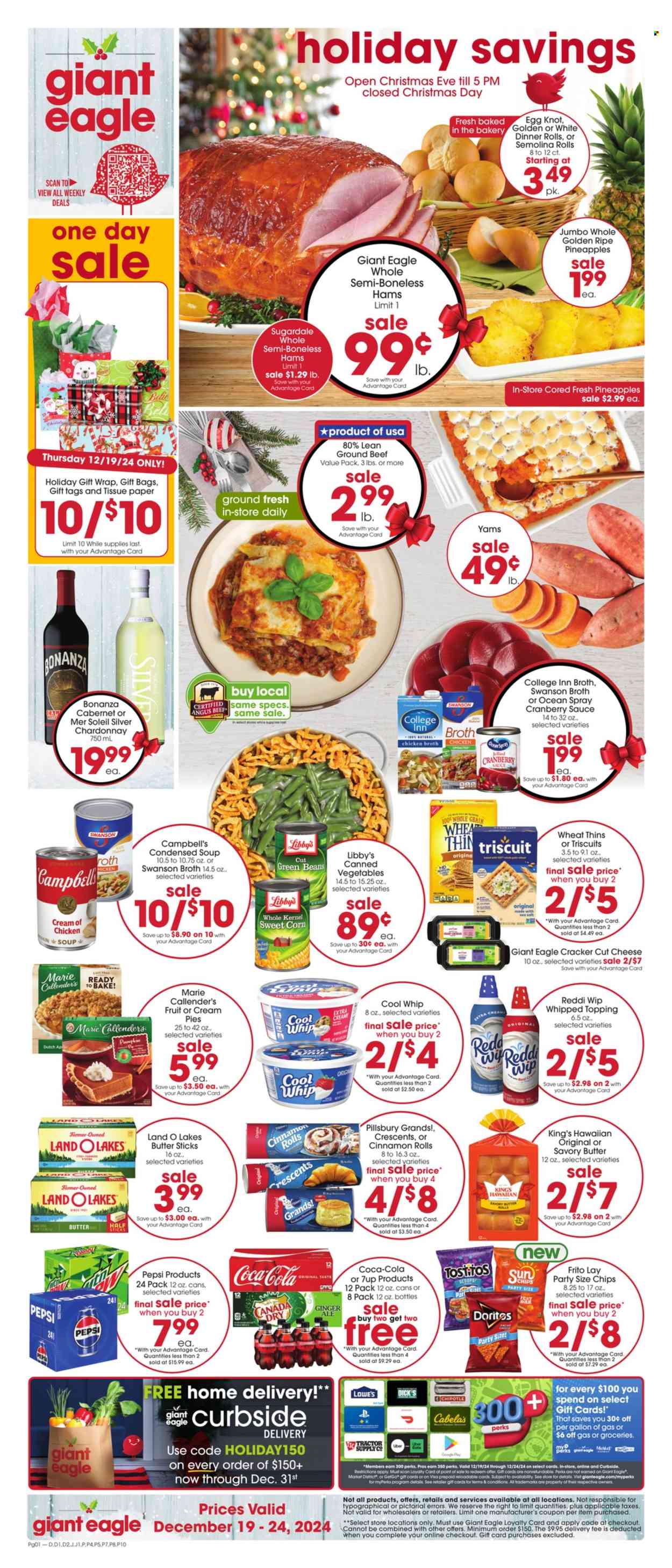 Giant Eagle ad - 12/19/2024 - 12/24/2024. Page 1