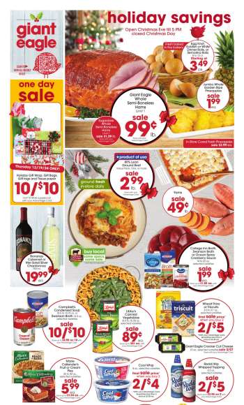 Giant Eagle Flyer - 12/19/2024 - 12/24/2024.