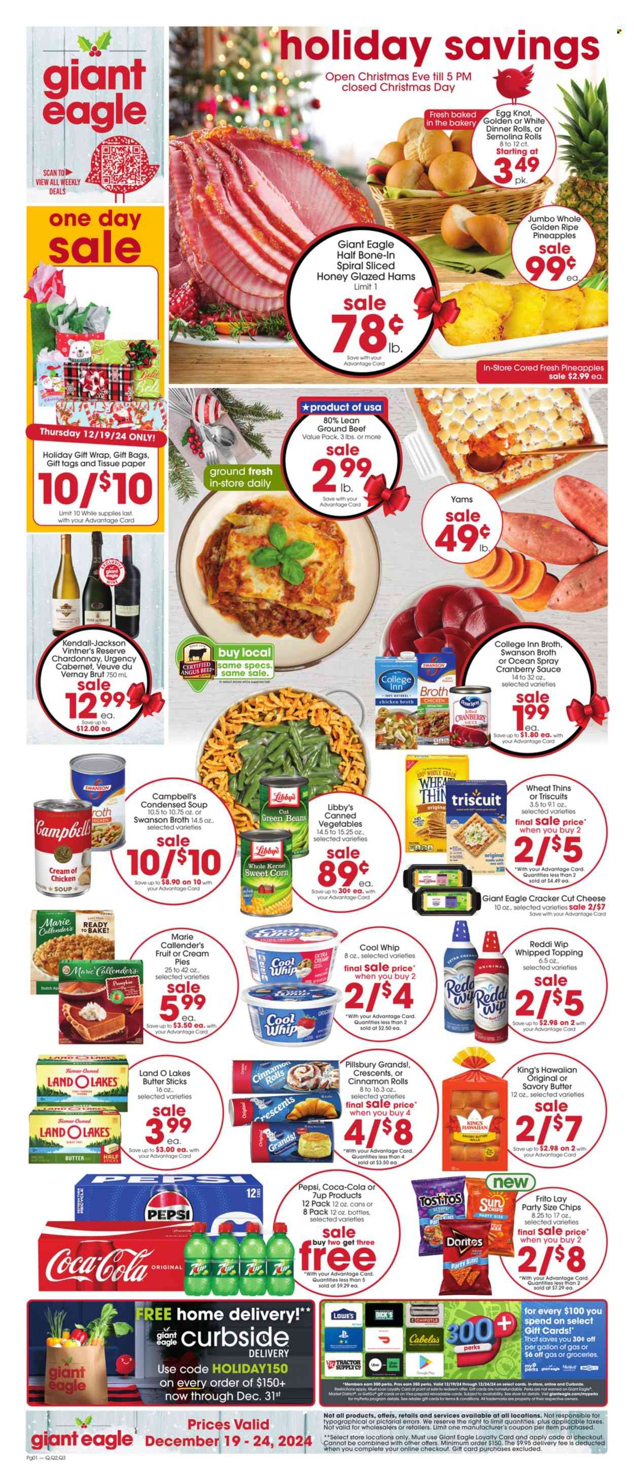 Giant Eagle ad - 12/19/2024 - 12/24/2024. Page 1