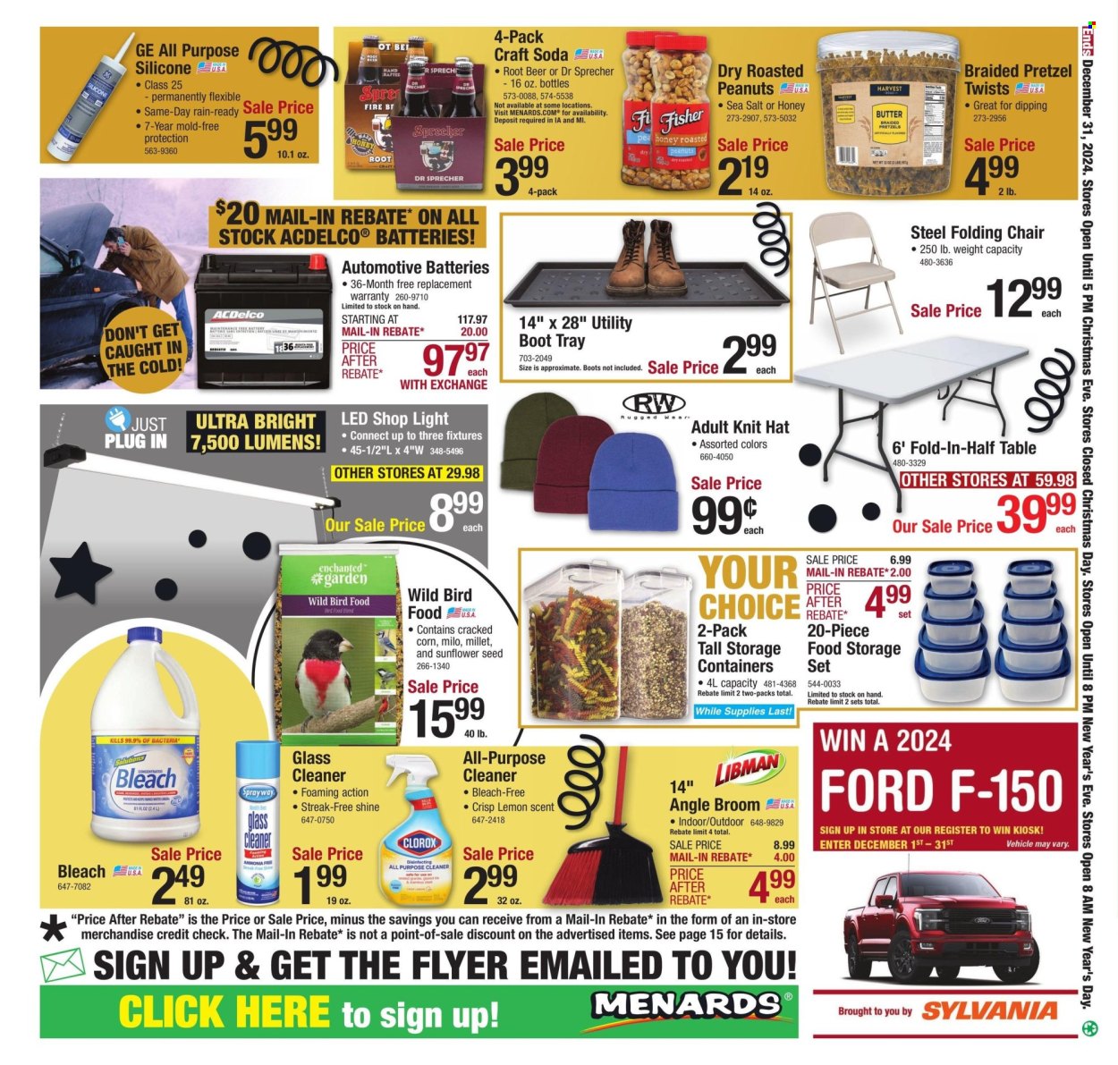 Menards ad - 12/19/2024 - 12/31/2024. Page 1