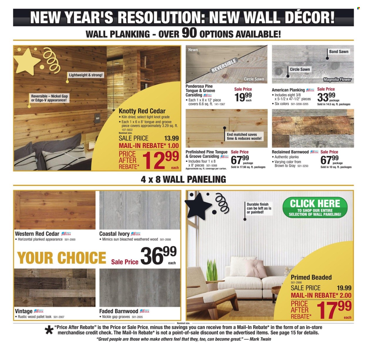 Menards ad - 12/19/2024 - 12/31/2024. Page 1