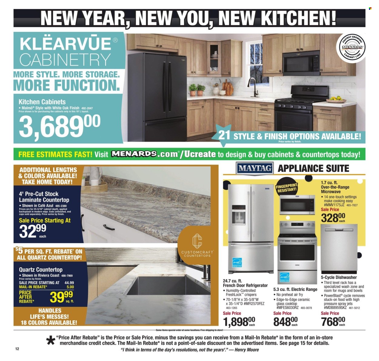 Menards ad - 12/19/2024 - 12/31/2024. Page 1