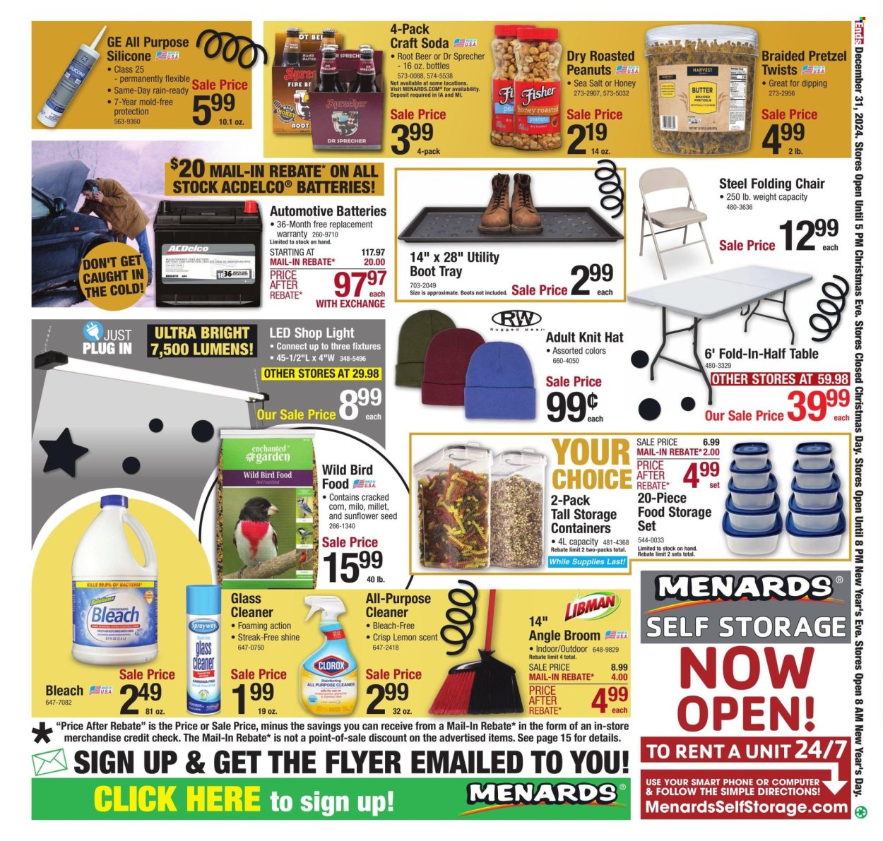 Menards ad - 12/19/2024 - 12/31/2024. Page 1