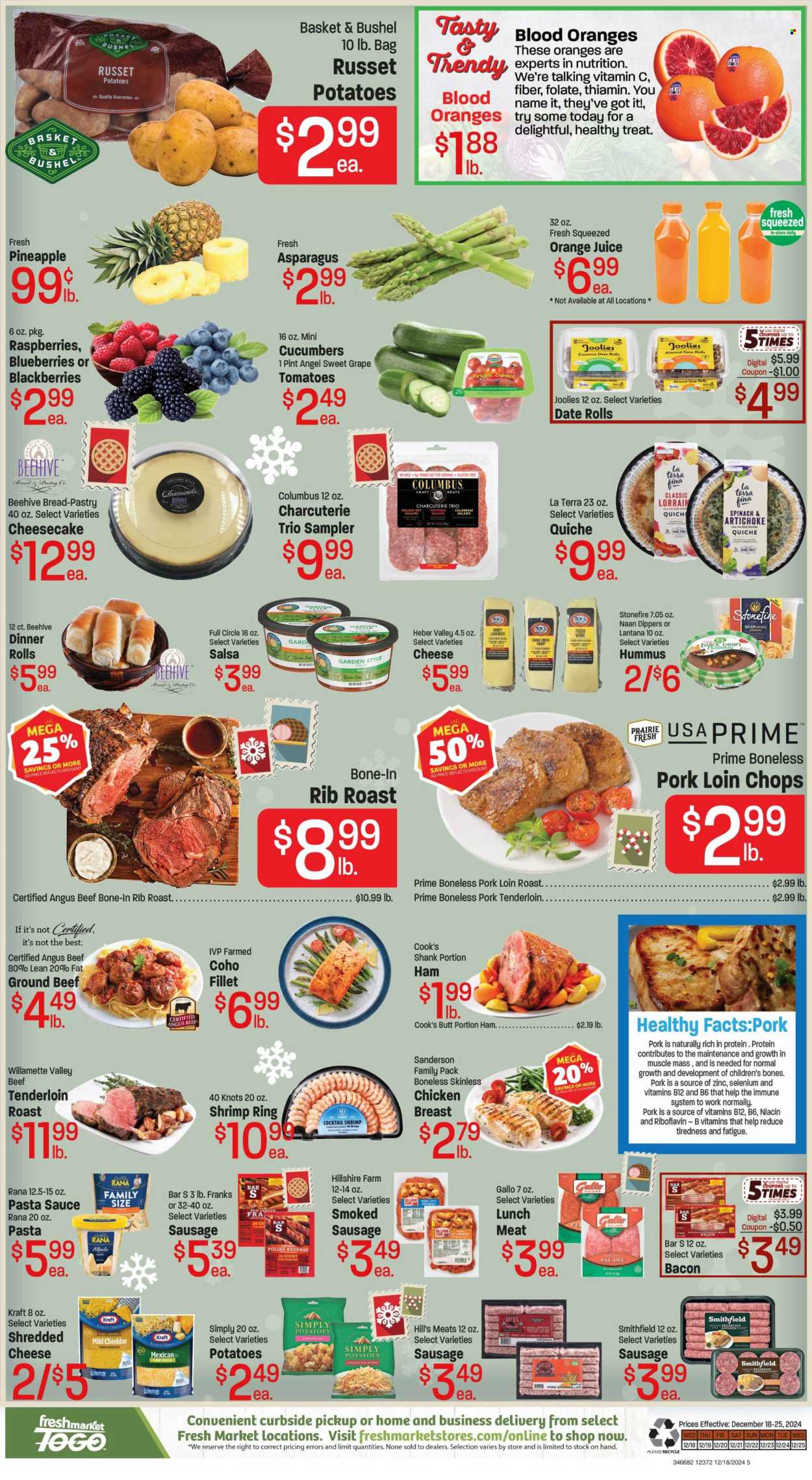 Fresh Market ad - 12/18/2024 - 12/25/2024. Page 1