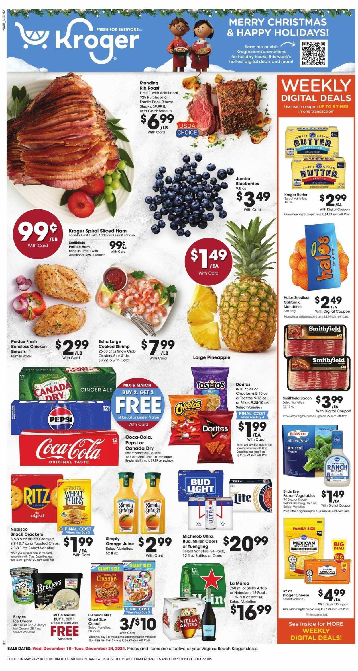 Kroger ad - 12/18/2024 - 12/24/2024. Page 1