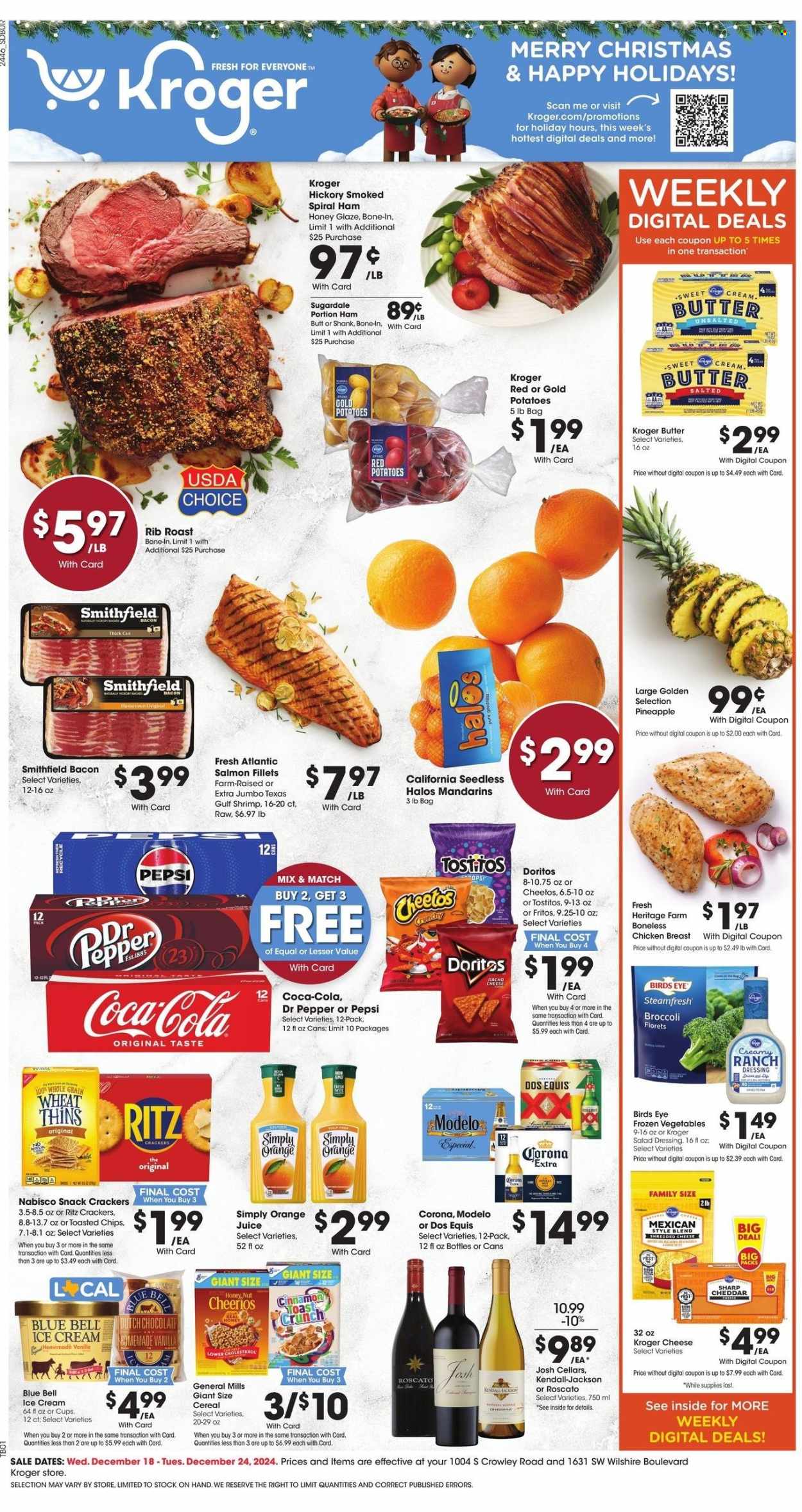 Kroger ad - 12/18/2024 - 12/24/2024. Page 1