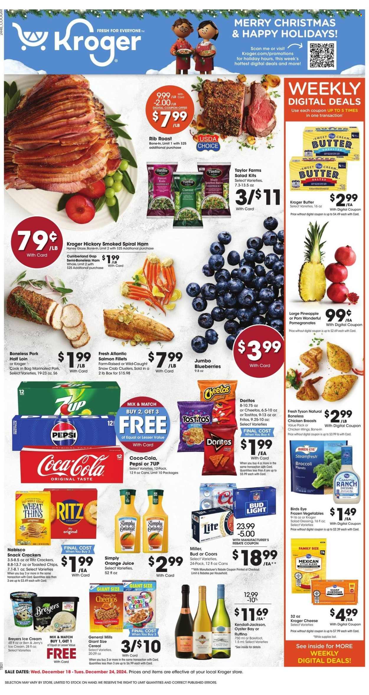 Kroger ad - 12/18/2024 - 12/24/2024. Page 1