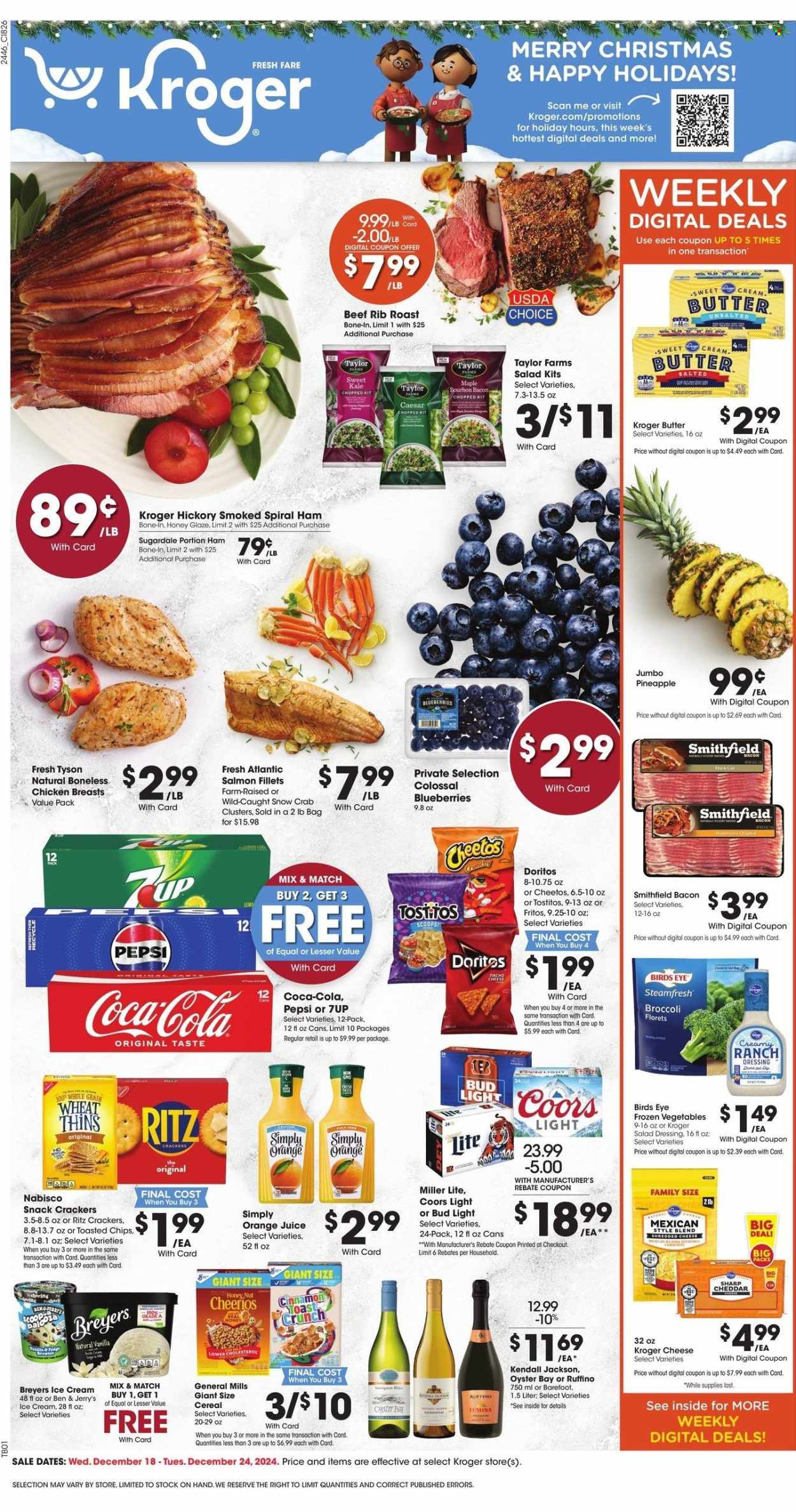 Kroger ad - 12/18/2024 - 12/24/2024. Page 1