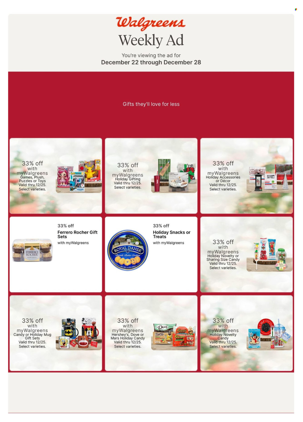 Walgreens ad - 12/22/2024 - 12/28/2024. Page 1