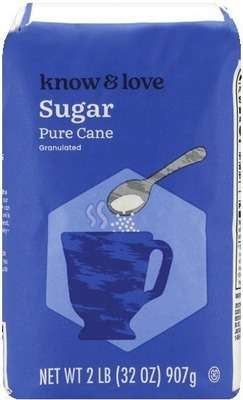 Know & Love Pure Cane Granulated Sugar - 2 lb