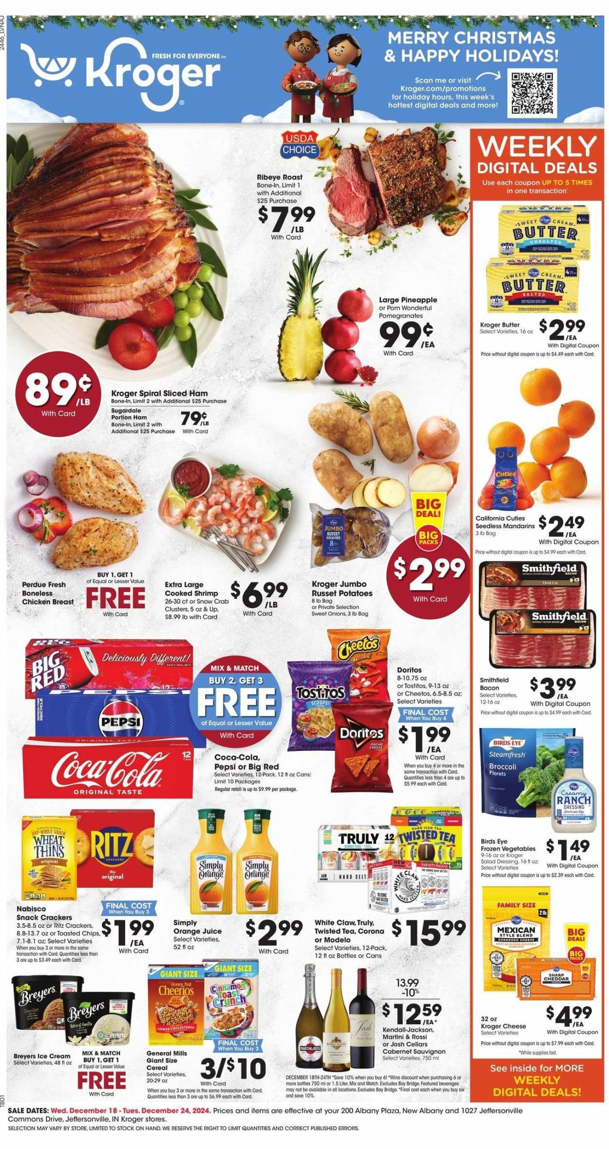 Kroger ad - 12/18/2024 - 12/24/2024. Page 1