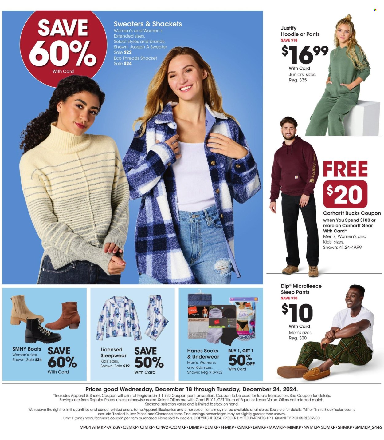 Kroger ad - 12/18/2024 - 12/24/2024. Page 1