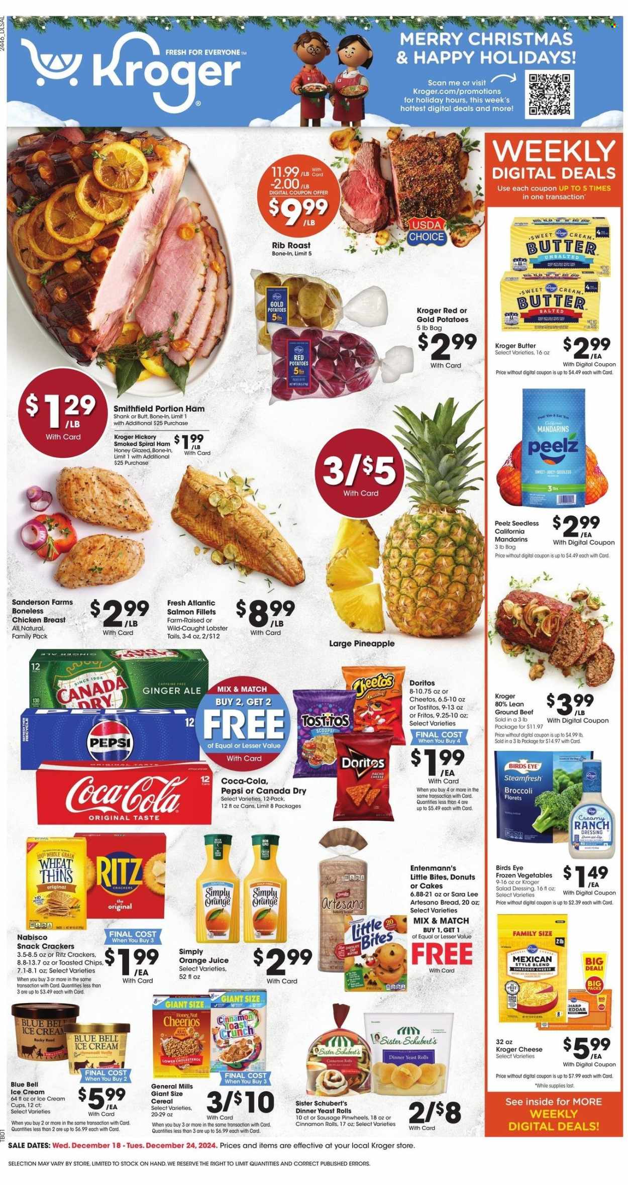 Kroger ad - 12/18/2024 - 12/24/2024. Page 1