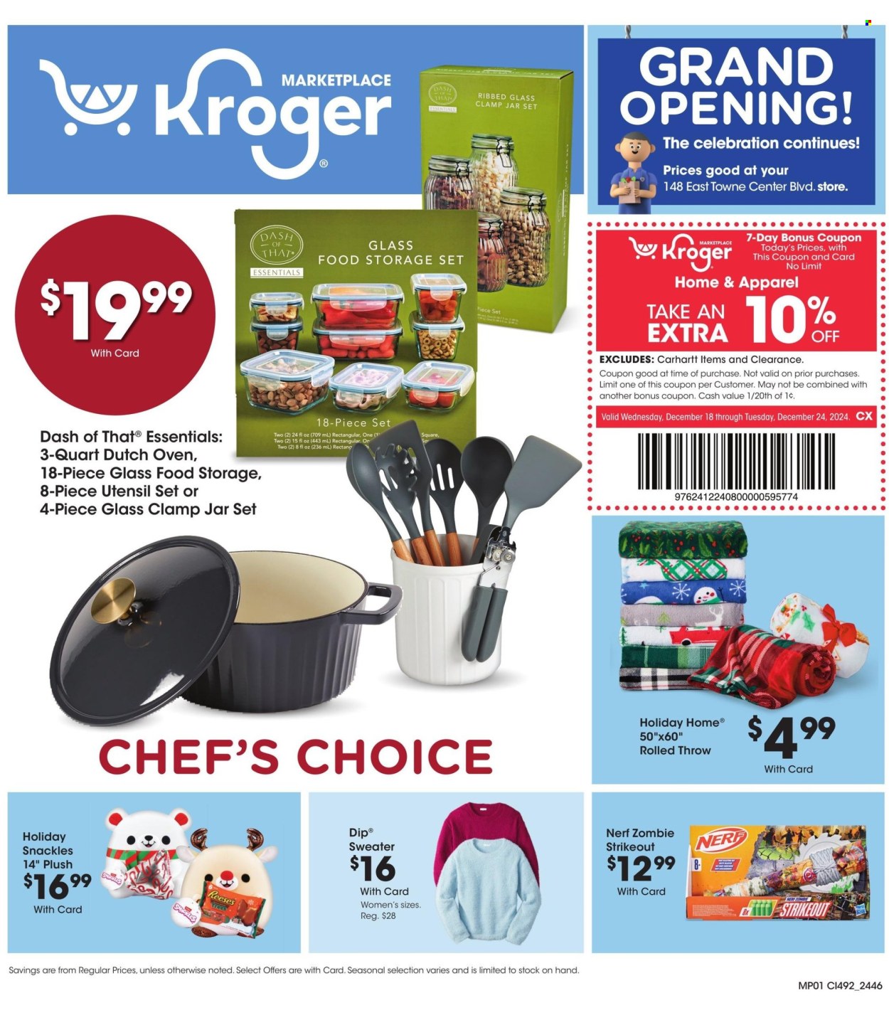 Kroger ad - 12/18/2024 - 12/24/2024. Page 1